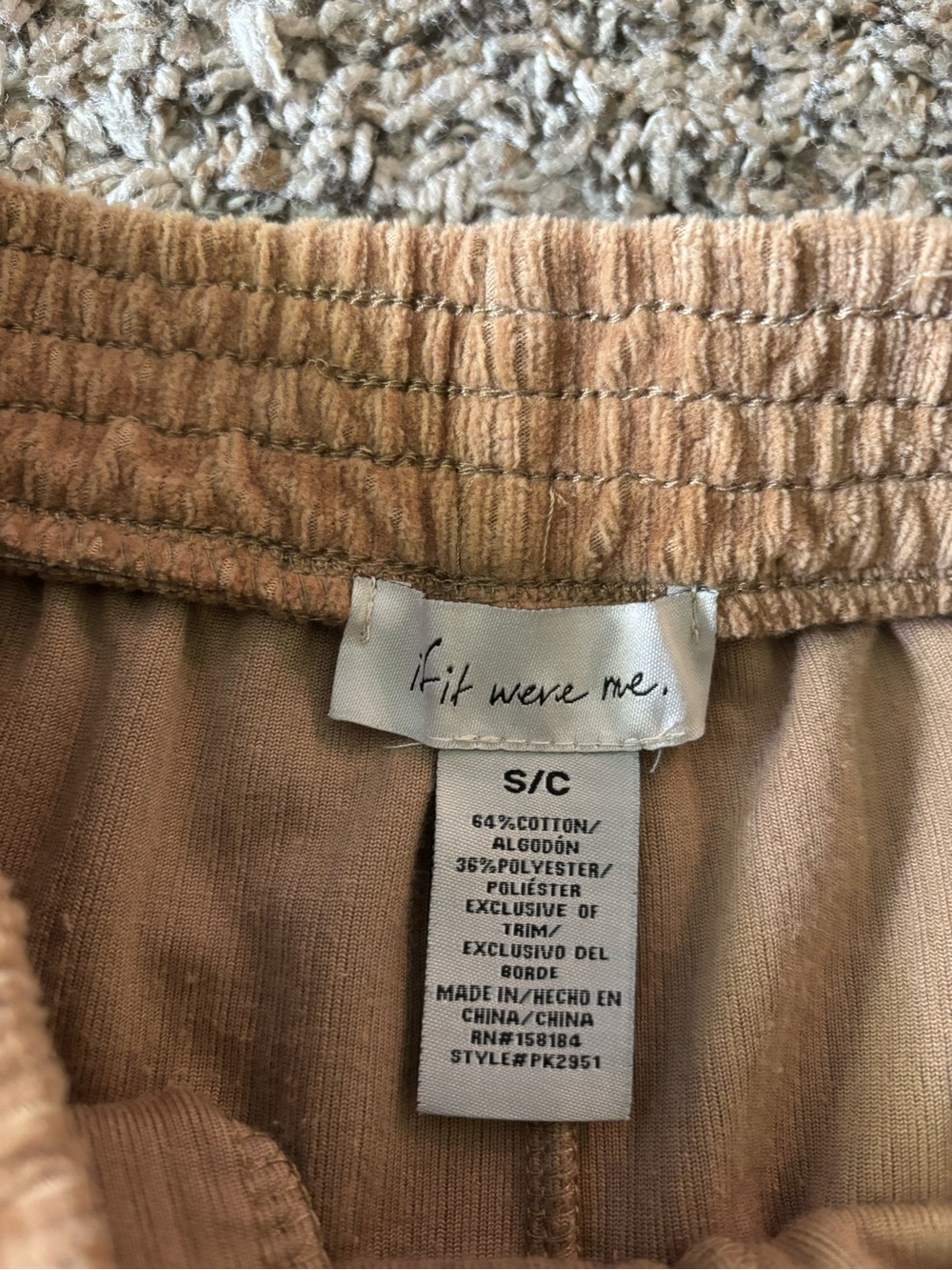 Y2K Camel Ribbed Velour Wide Leg Lounge Pants| Boho Lounge Pants| Festival Pants - Picture 11 of 11